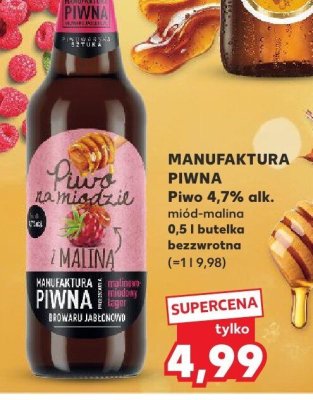 Piwo miód-malina  promocja w Kaufland