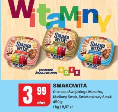 Smakowita o smaku swojskiego masełka, maślany smak, śmietankowy smak promocja w Chorten
