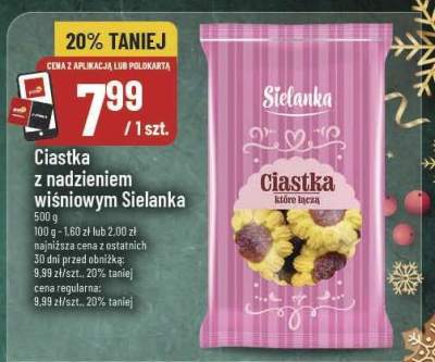 Ciastka z nadzieniem wiśniowym Stelanka promocja w POLOmarket