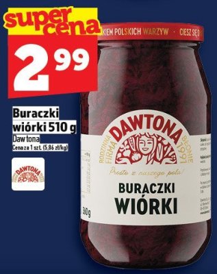 Buraczki wiórki Dawtona 510 g promocja w TOPAZ