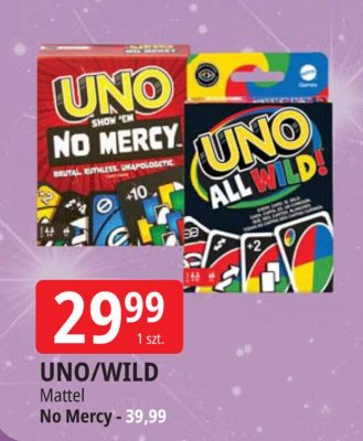 Gra UNO/WILD No Mercy promocja w Leclerc