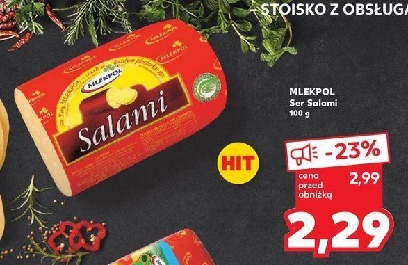 Ser salami Mlekpol salami promocja