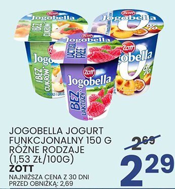 Jogobella jogurt funkcjonalny 150 g różne rodzaje promocja w Wafelek