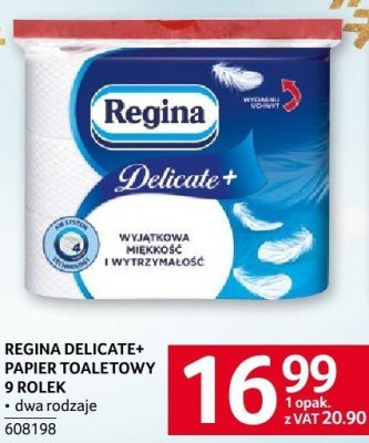 Papier toaletowy Regina Delicate+ 9 rolek promocja w Selgros