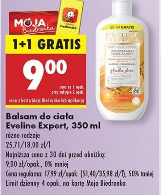 Balsam do ciała ujędrniająco-nawilżający 3w1 Eveline argan oil promocja