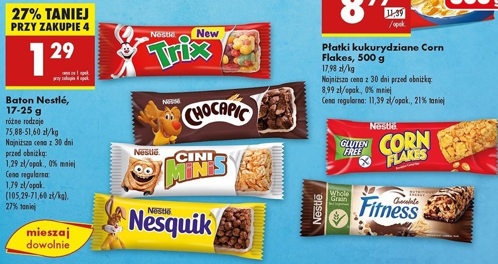 Baton z czekolad膮 Nestle fitness promocja