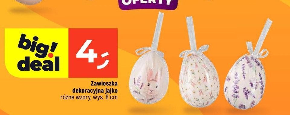 Zawieszka dekoracyjna jajko promocja w Dealz