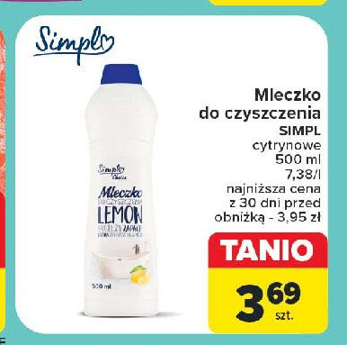 Mleczko cytrynowe Simpl promocja