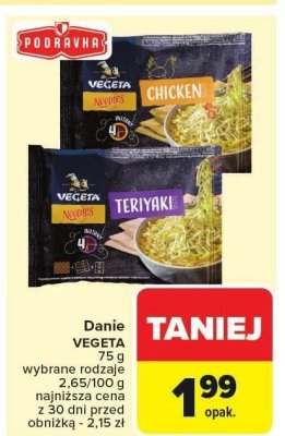 Danie VEGETA wybrane rodzaje promocja w Carrefour Market