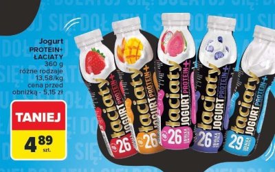 Jogurt Protein+ Łaciate różne rodzaje promocja w Carrefour