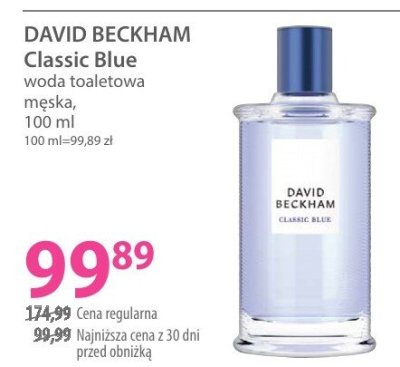 Woda toaletowa DAVID BECKHAM Classic Blue męska promocja w Hebe