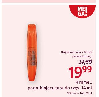 Tusz do rzęs black RIMMEL SCANDAL EYES RELOADED promocja