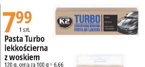 Pasta woskowa K2 turbo promocja