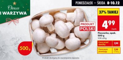Pieczarka 500 g promocja w Biedronka