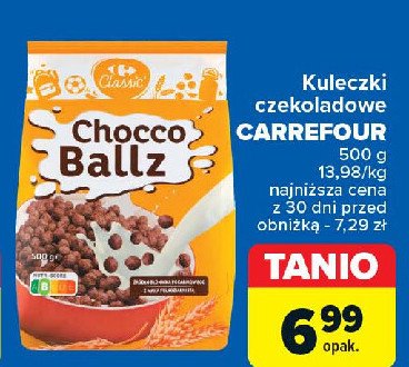 Kuleczki zbożowe czekoladowe Carrefour promocja