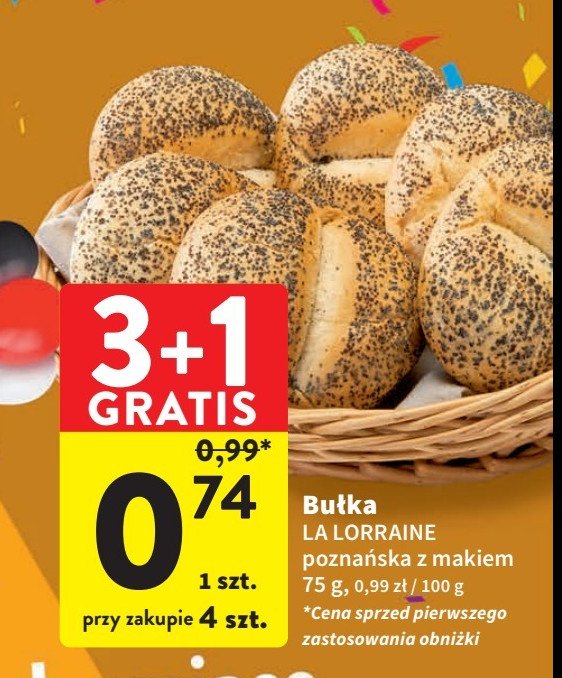 Bułka poznańska z makiem La lorraine promocja
