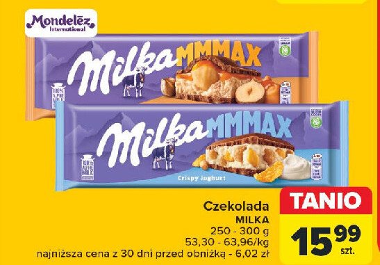 Czekolada crispy joghurt Milka mmmax promocja