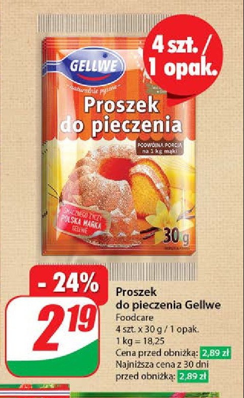 Proszek do pieczenia Gellwe promocja