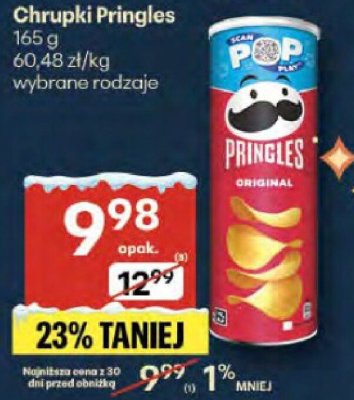 Chipsy Pringles Original promocja w Delikatesy Centrum