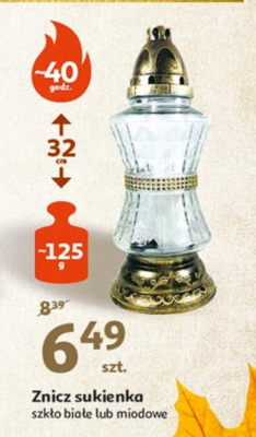 Znicz sukienka 40h szk艂o bia艂e promocja