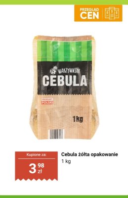 Cebula żółta opakowanie 1 kg promocja w Biedronka