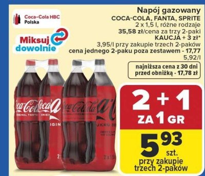 Napój promocja w Carrefour