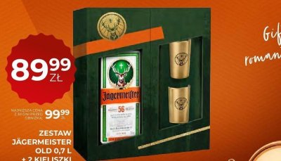 Zestaw Jägermeister Old 0,7 L + 2 kieliszki promocja w Duży Ben