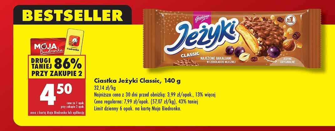 Ciastka classic Jeżyki promocja