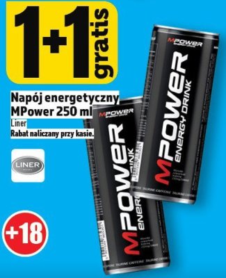 Napój energetyczny MPower 250ml promocja w TOPAZ
