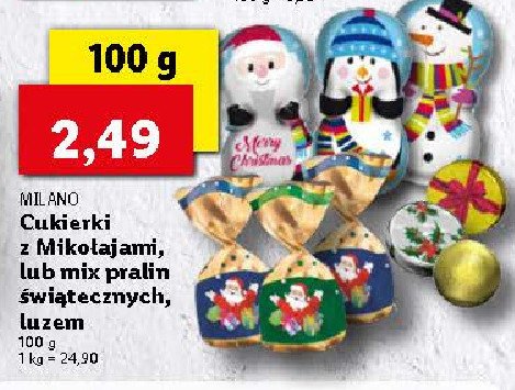 Cukierki miko艂ajki Milano zone promocja