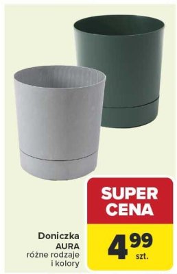 Doniczka AURA różne rodzaje i kolory promocja w Carrefour