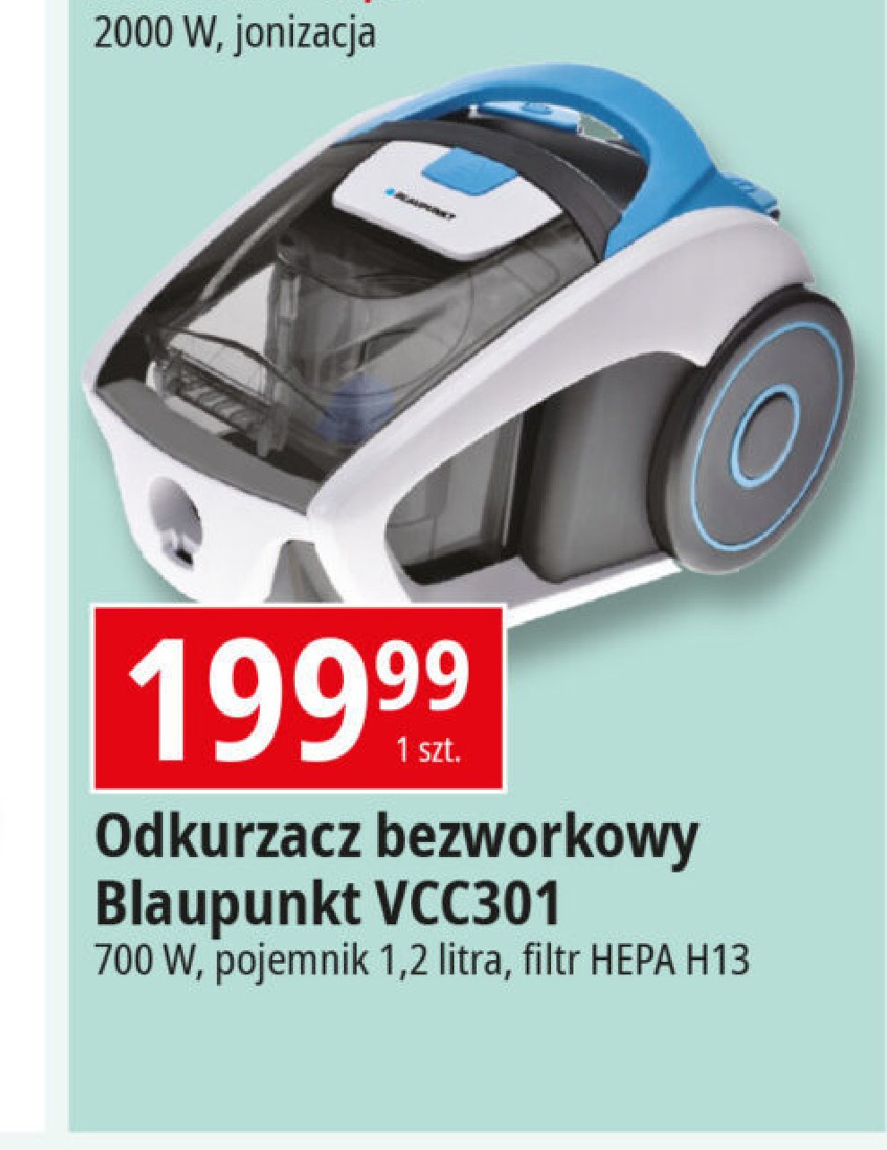 Odkurzacz vcc301 Blaupunkt promocja
