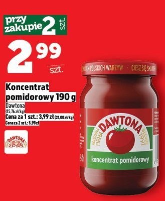 Koncentrat pomidorowy 190 g promocja w TOPAZ