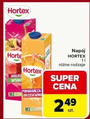 Napój Hortex różne rodzaje promocja w Carrefour
