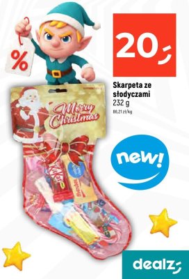 Skarpeta ze słodyczami 232g promocja w Dealz