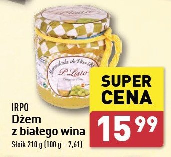 Dżem z białego wina IRPO promocja