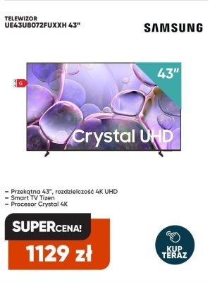 Telewizor UE43U8072FUXXH 43" promocja w Max Elektro