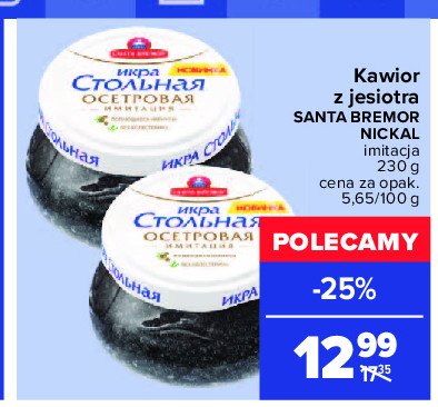 Kawior z jesiotra Santa bremor promocja w Selgros