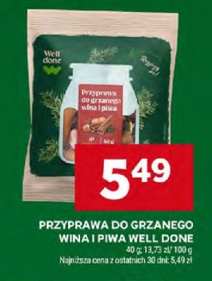 Przyprawa do grzanego wina Well Done promocja w Stokrotka