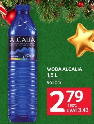 Woda ALCALIA 1.5 l promocja w Selgros