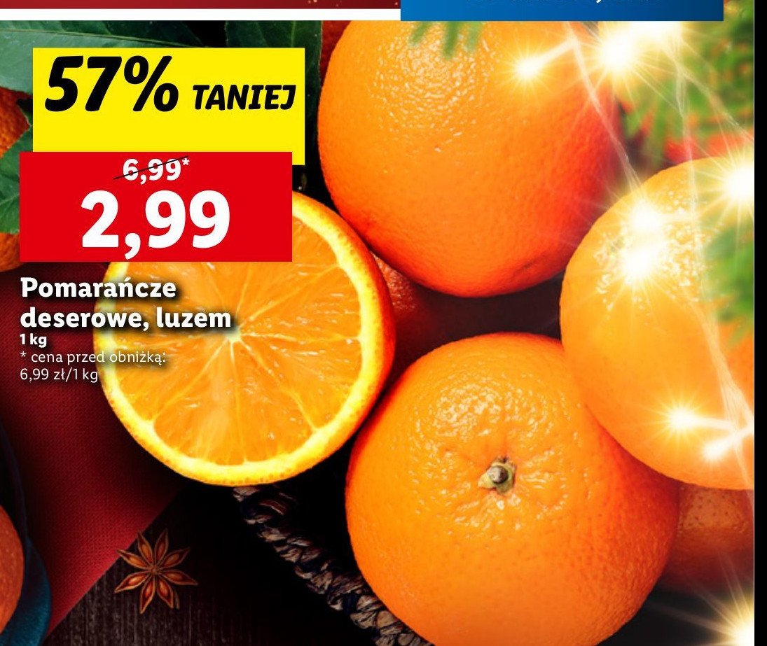 Pomarańcze deserowe promocja w Lidl