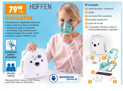 Inhalator kompresowy Hoffen promocja