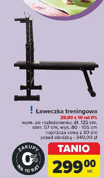 Ławka treningowa promocja w Carrefour Market