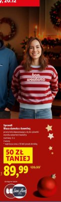 Bluza damska z bawełną Sprandi promocja w Lidl