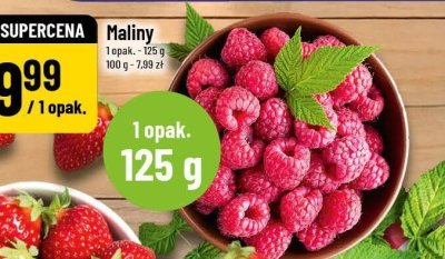 Maliny 1 opak. 125 g promocja w POLOmarket