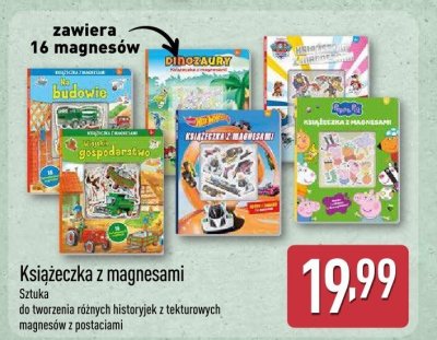 Książeczka z magnesami różne historyjki  promocja w Aldi