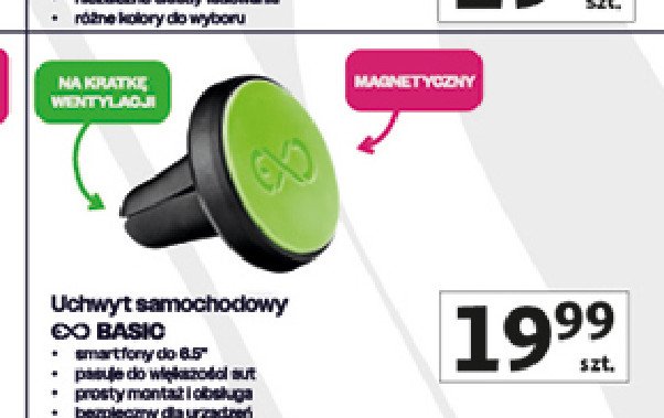 Uchwyt na telefon komórkowy basic Exc promocja w Auchan