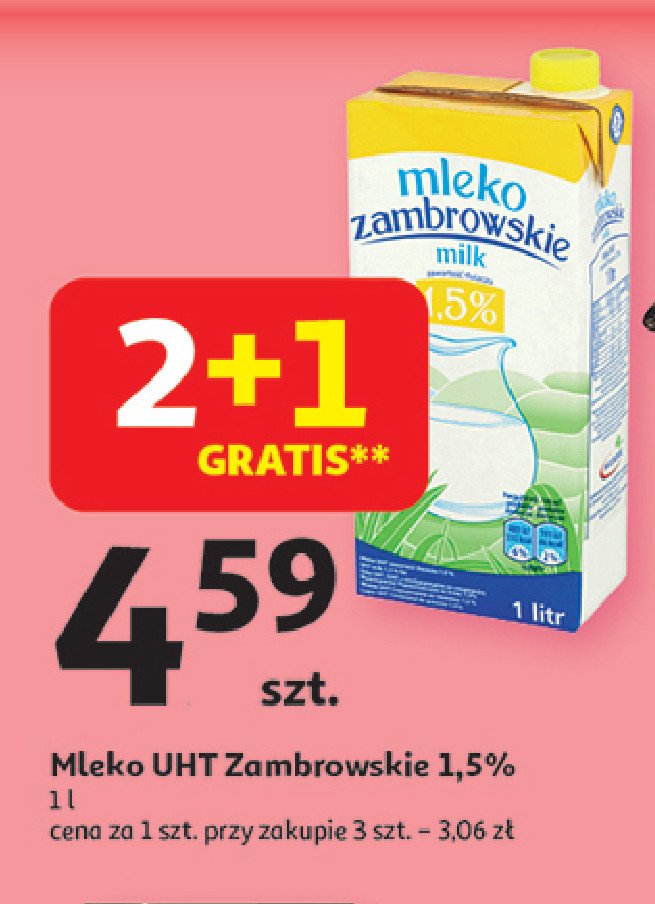 Mleko 1.5% Mlekpol zambrowskie promocja