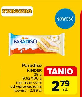 Baton Kinder paradiso promocja