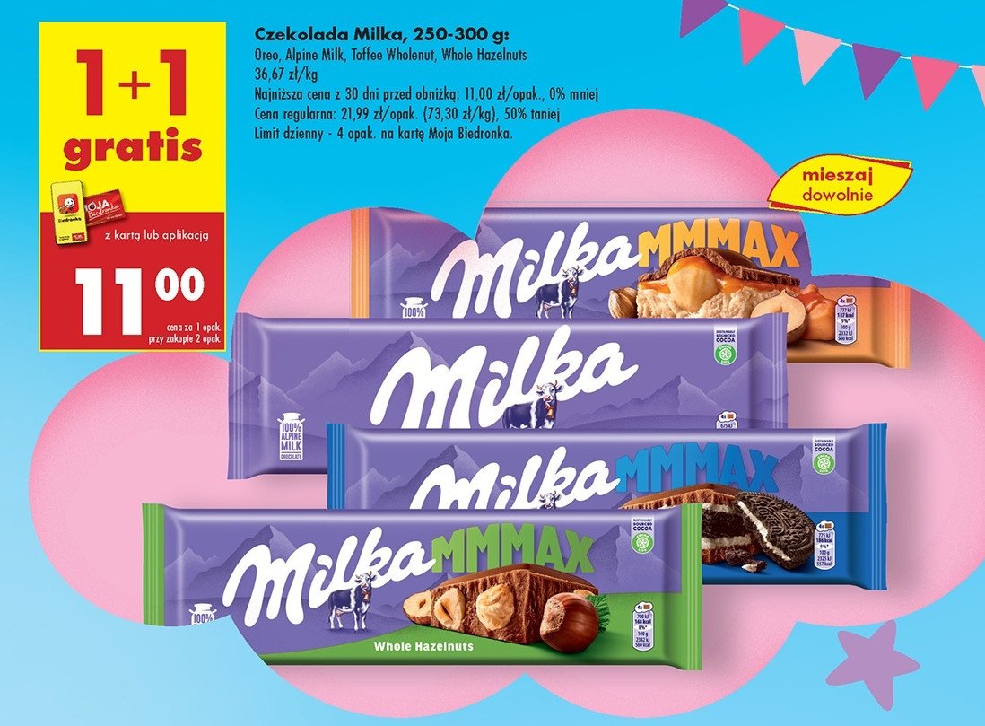 Czekolada Milka oreo promocja w Biedronka